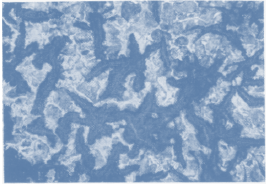 Bild 1: Spongiose bei Gusseisen mit Lamellengrafit, 100:1, geätzt