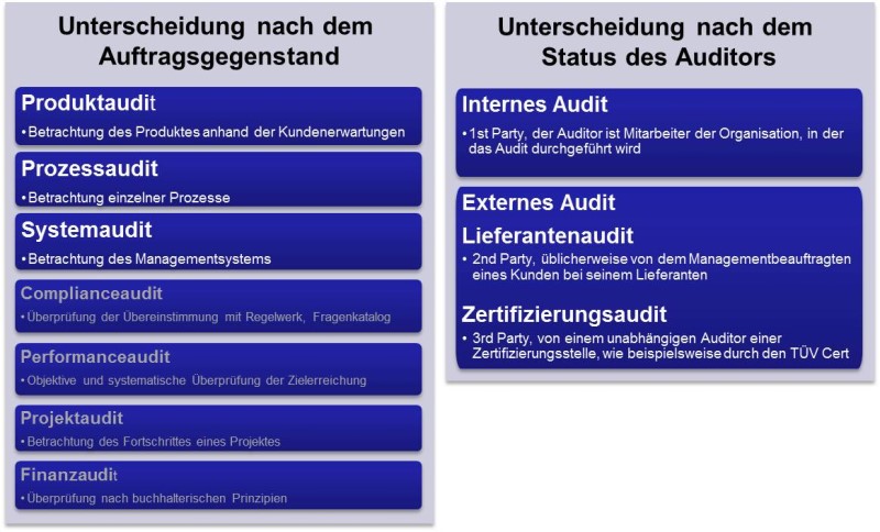Fig. 1: Types of audits distinguished by the subject-matter and the auditor’s status