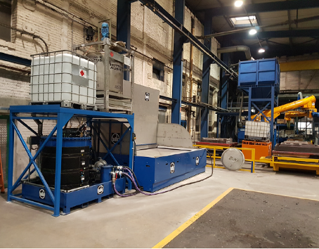 Bild 5: Schlichte Aufbereitungsstation mit vollautomatischer Viskositätseinstellung (AAGM Aalener Gießereimaschinen GmbH)